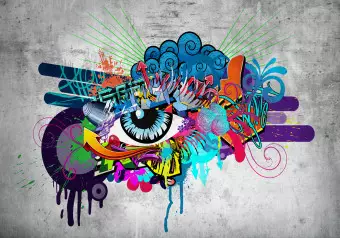 Photo Wallpaper Graffiti eye Wallpaper Cropper