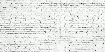 Photo Wallpaper White Stone 3D Effect - Background with White Raw Brick Pattern Wallpaper Cropper