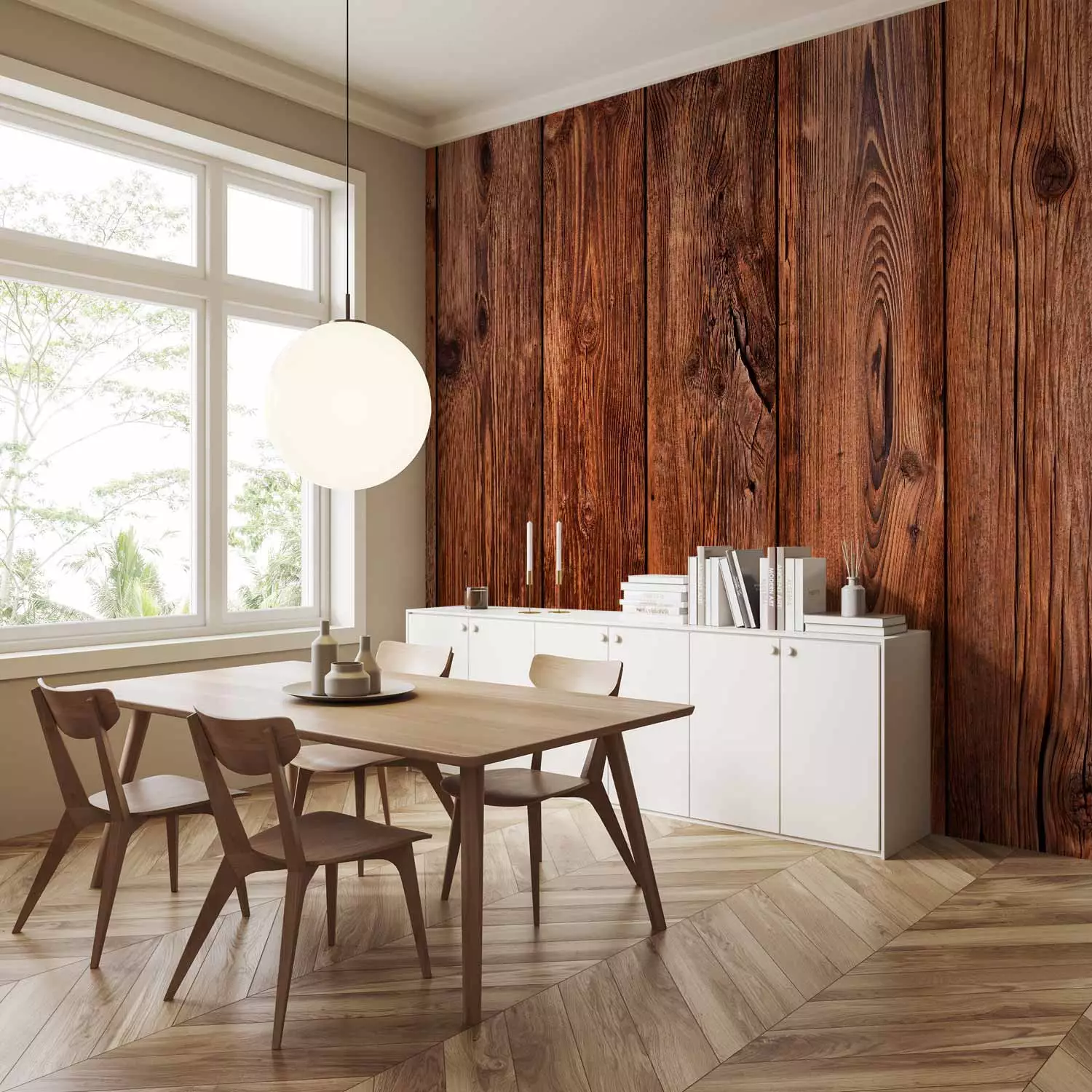 Photo Wallpaper Imitation - wood