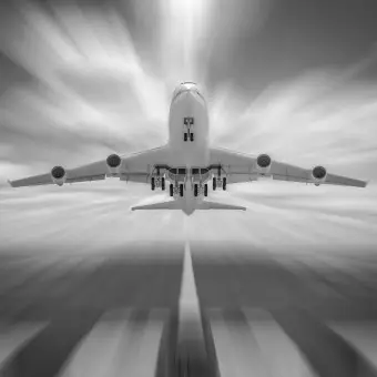 airplane black and white wallpaper