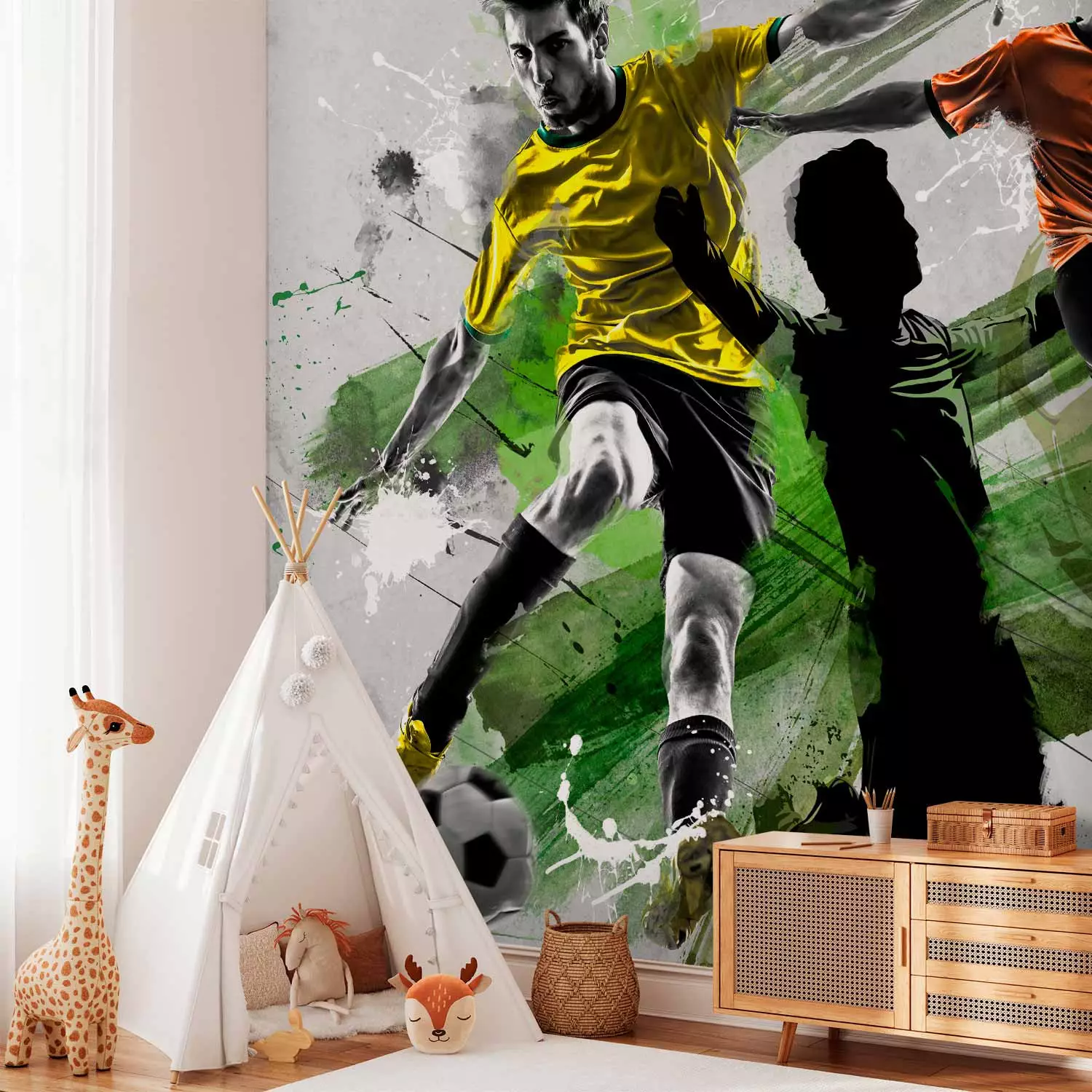 Wall Mural Soccer stars