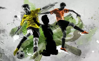 Wall Mural Soccer stars Wallpaper Cropper