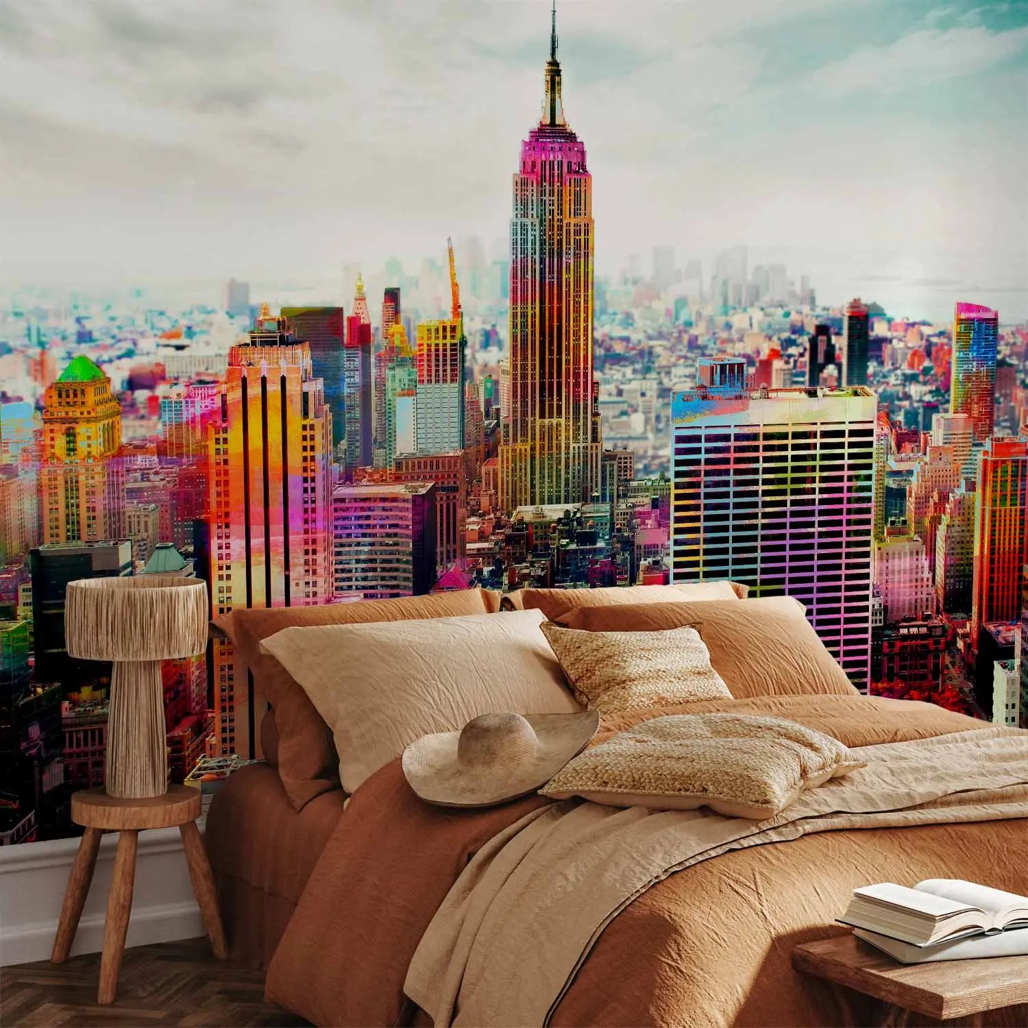 new york wallpaper bedroom