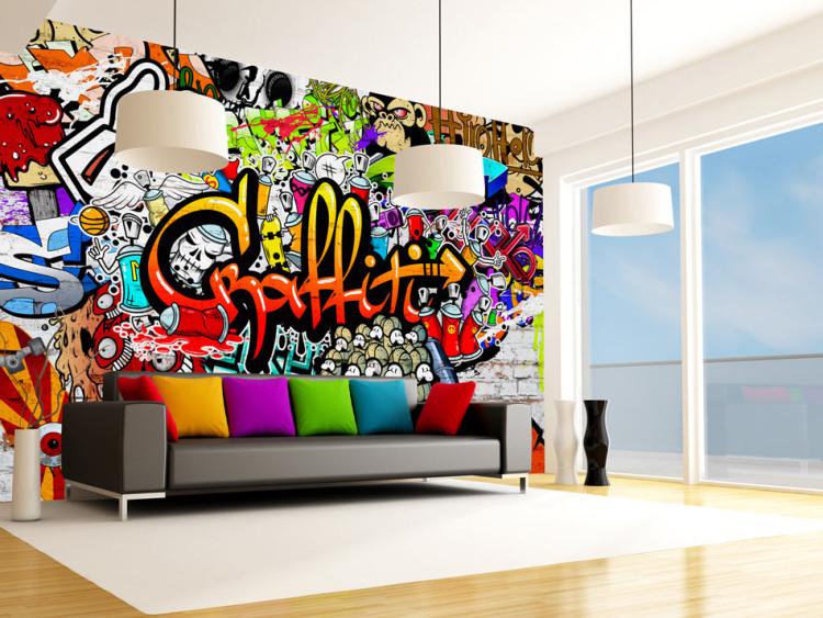 Wall Mural Colorful Graffiti