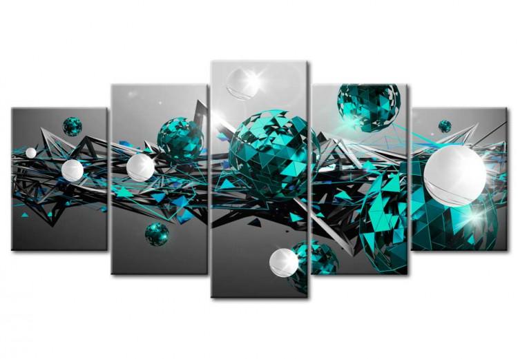 Canvas Turquoise Solar System