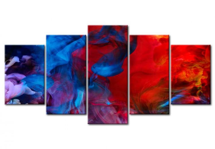 Canvas Dance of Colourful Flames