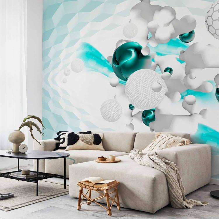 Wall Mural Race of Colours - Blue