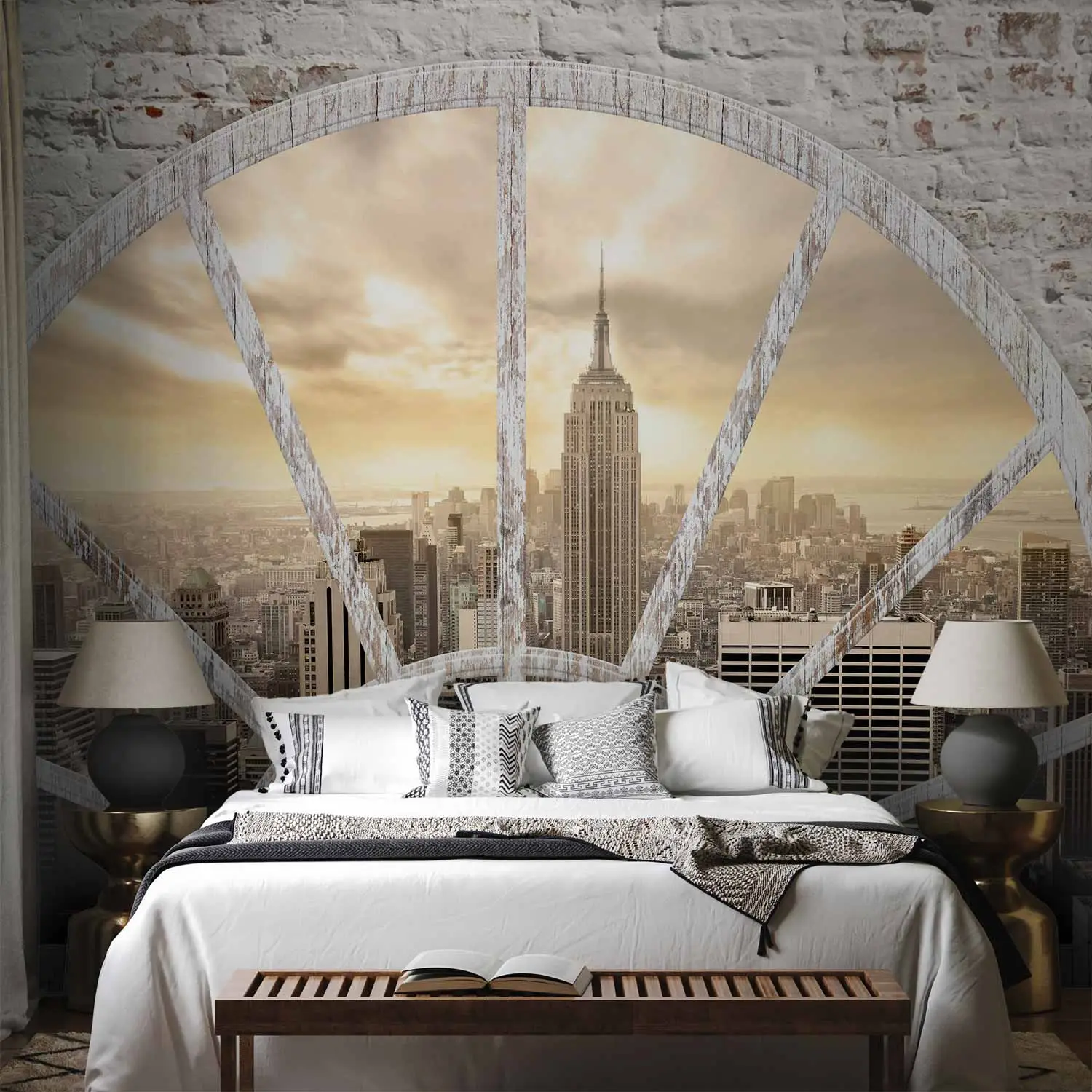 new york wallpaper bedroom