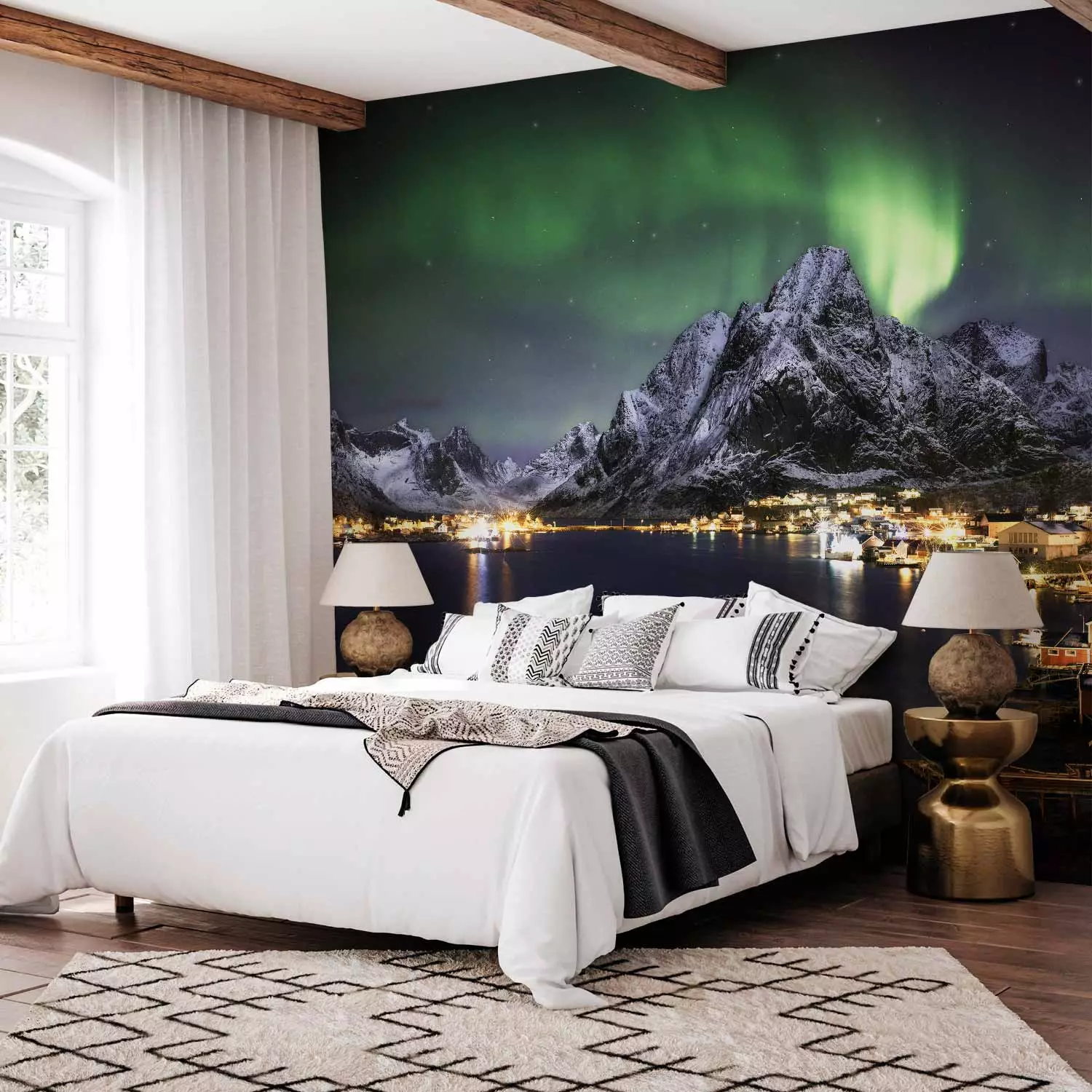 Wall Mural Aurora borealis bimago