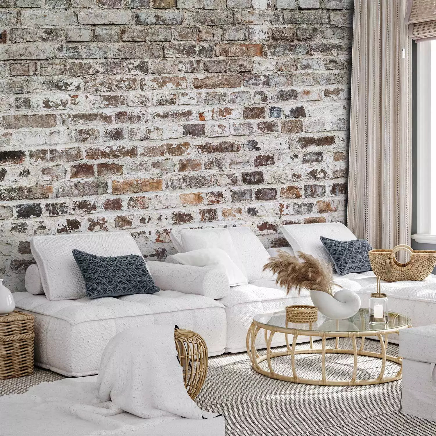 Photo Wallpaper Old Walls - bimago, image size:1500x1500