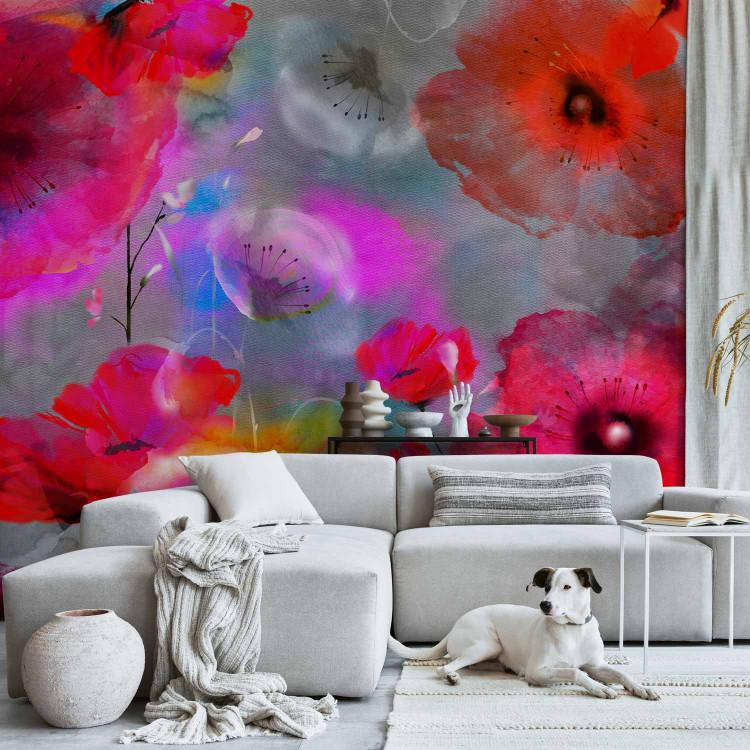 Wall Mural Painted Poppies