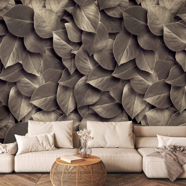 Wall Mural  Silver Leaves