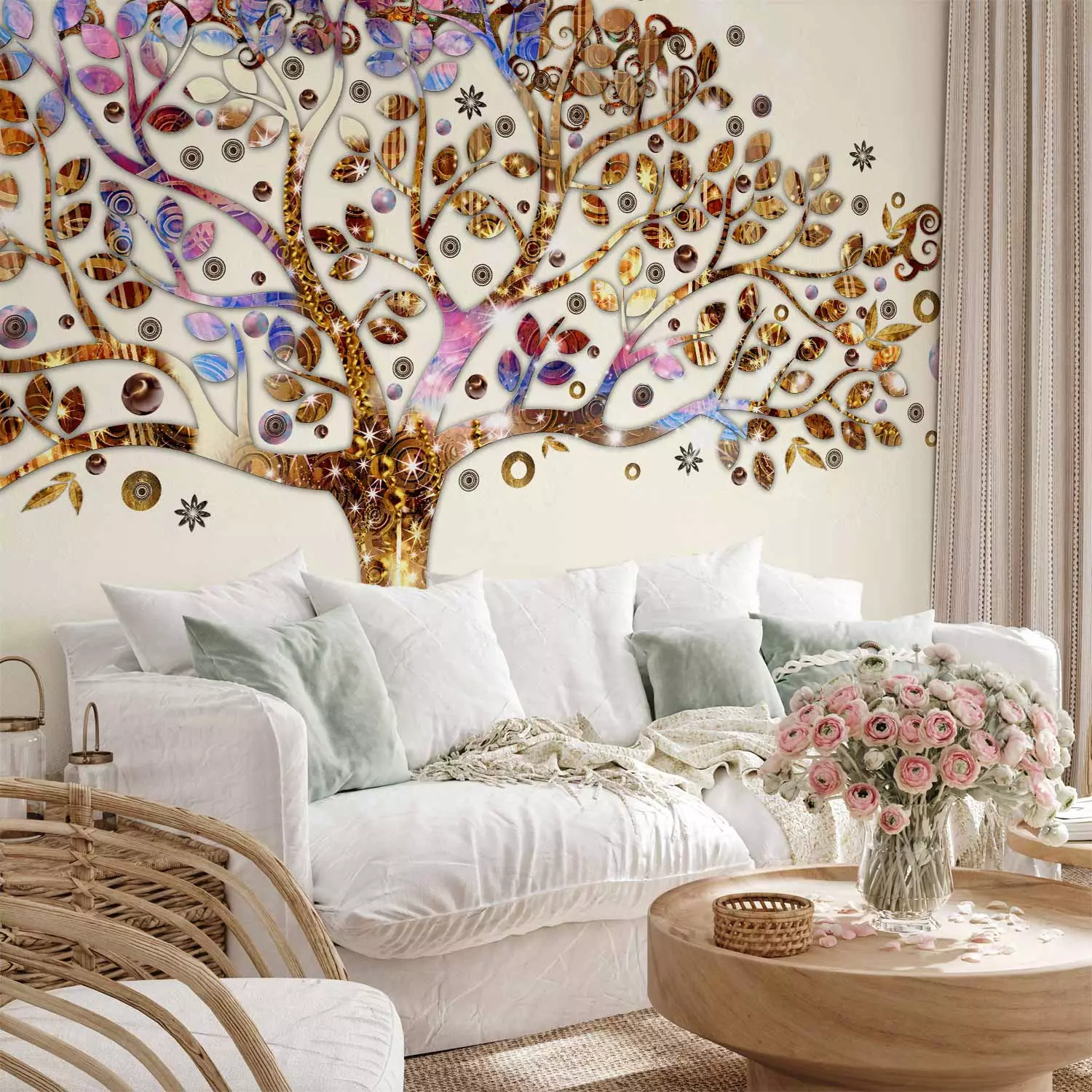 Photo Wallpaper Golden Tree