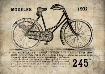 Photo Wallpaper Old School Bicycle Wallpaper Cropper