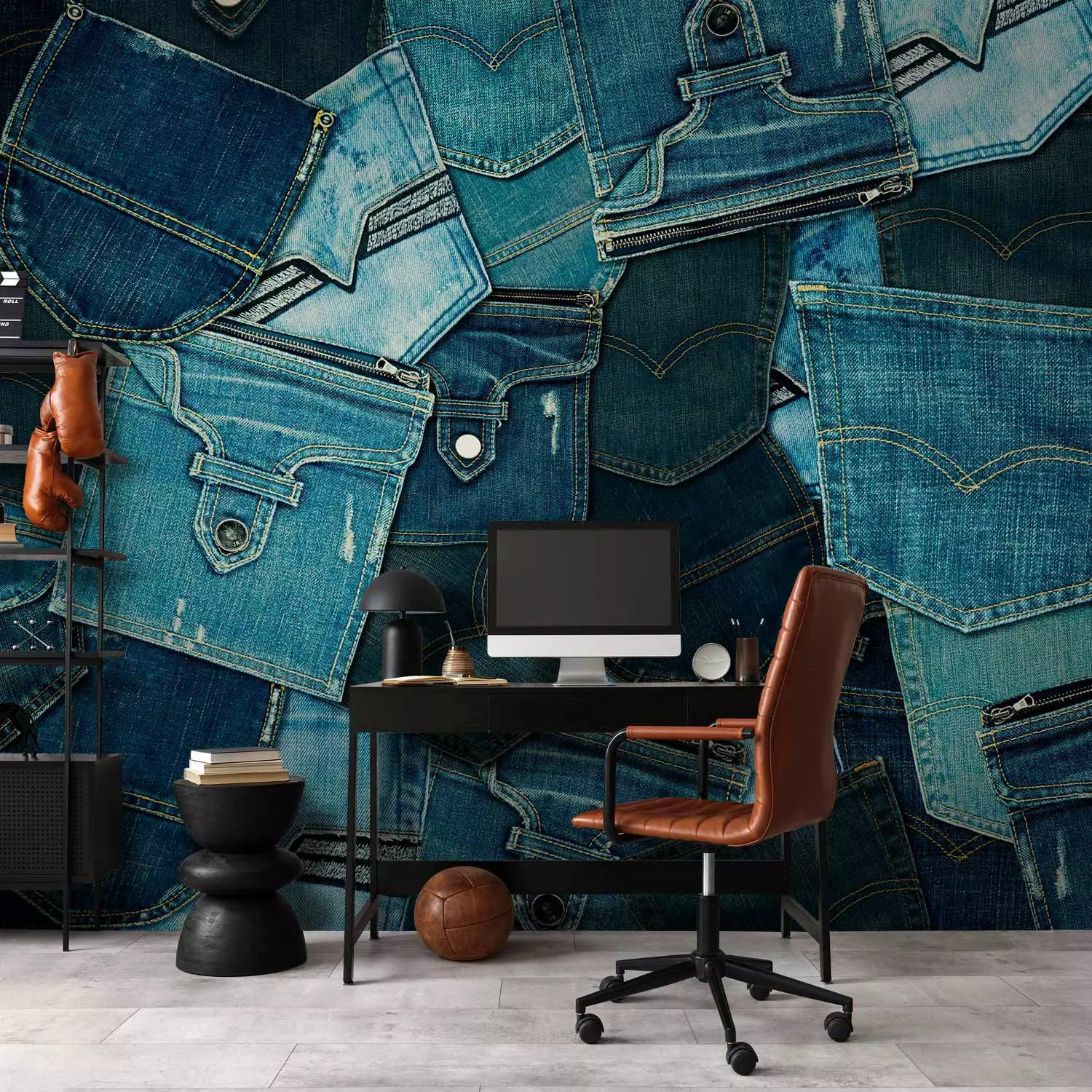 Photo Wallpaper Jeans Pockets bimago