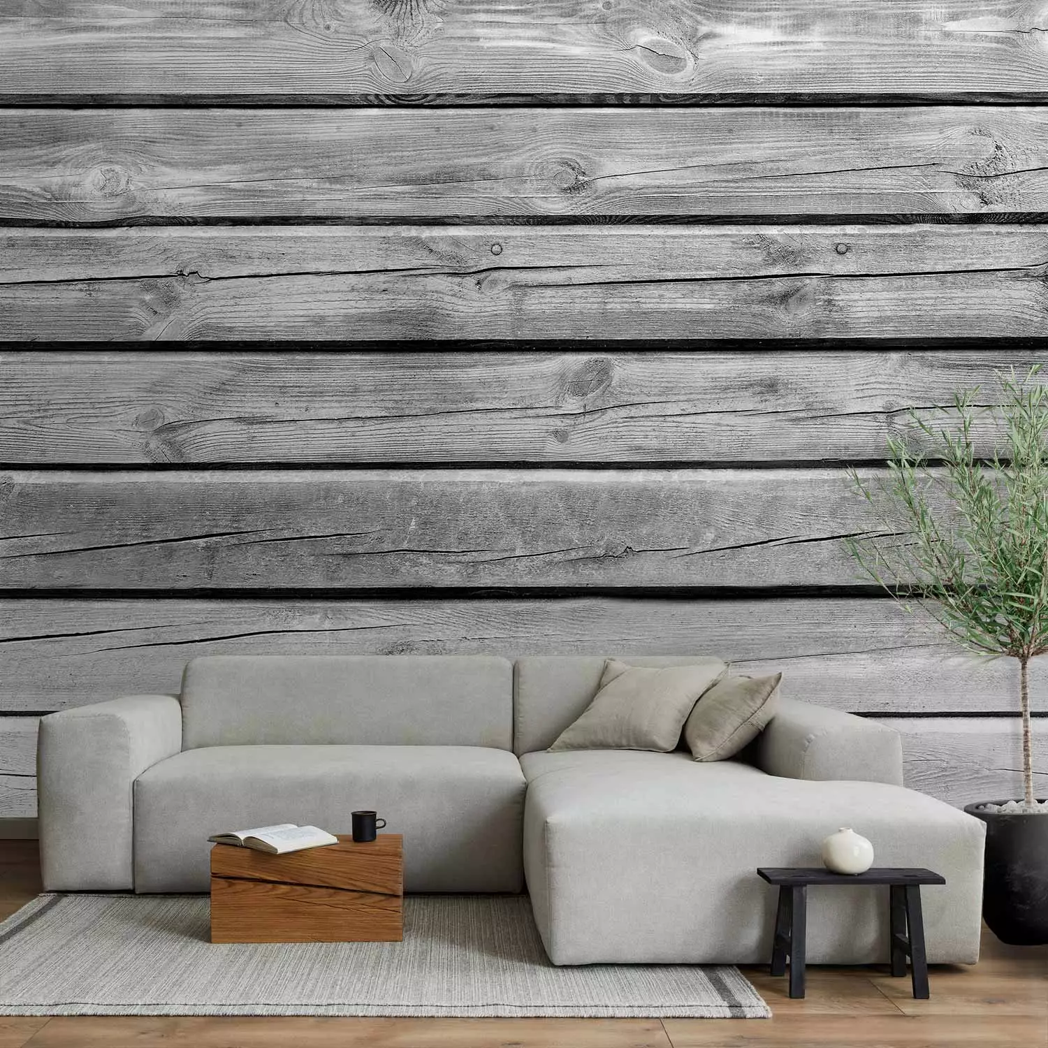 Photo Wallpaper Old Barn Wood 