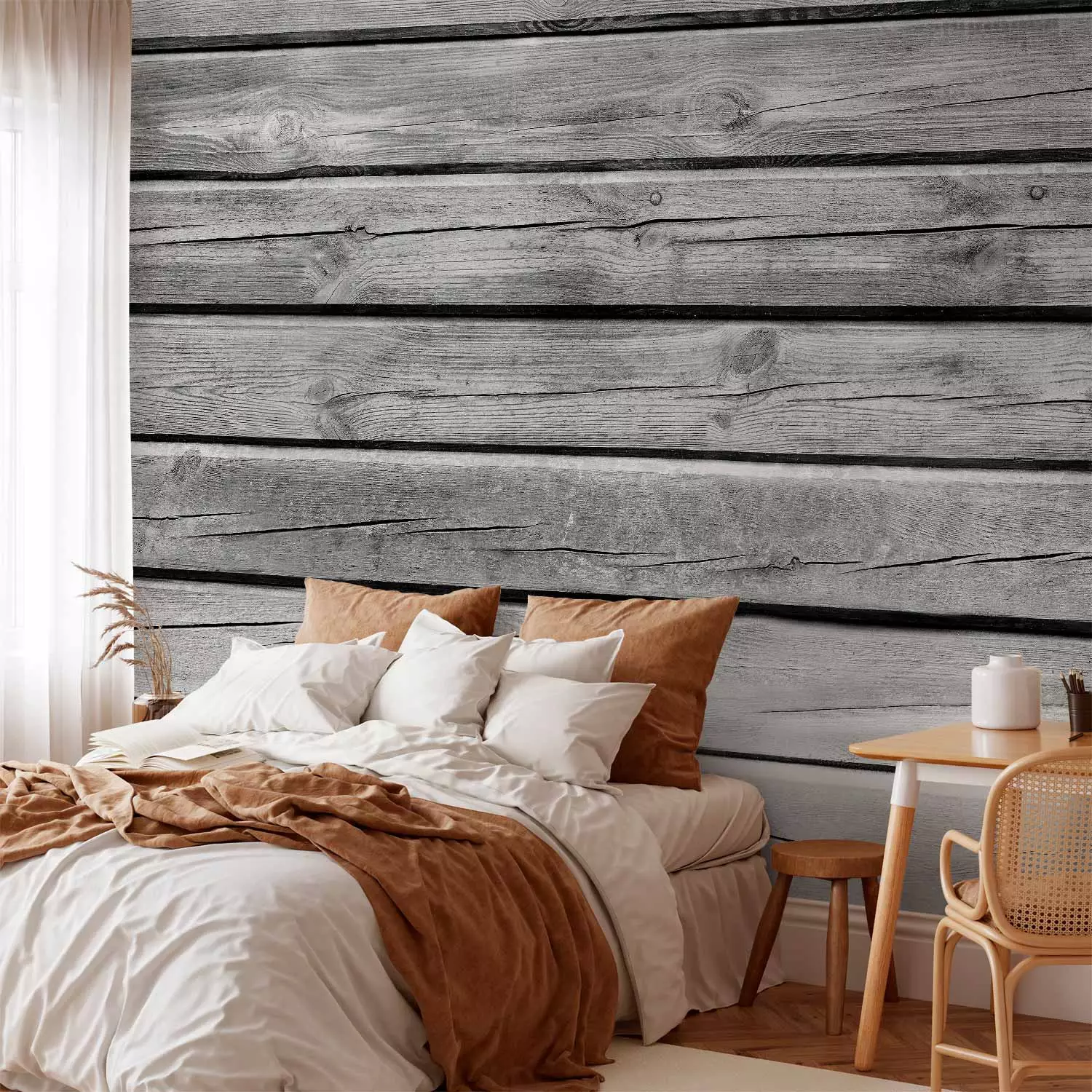 Photo Wallpaper Old Barn Wood 