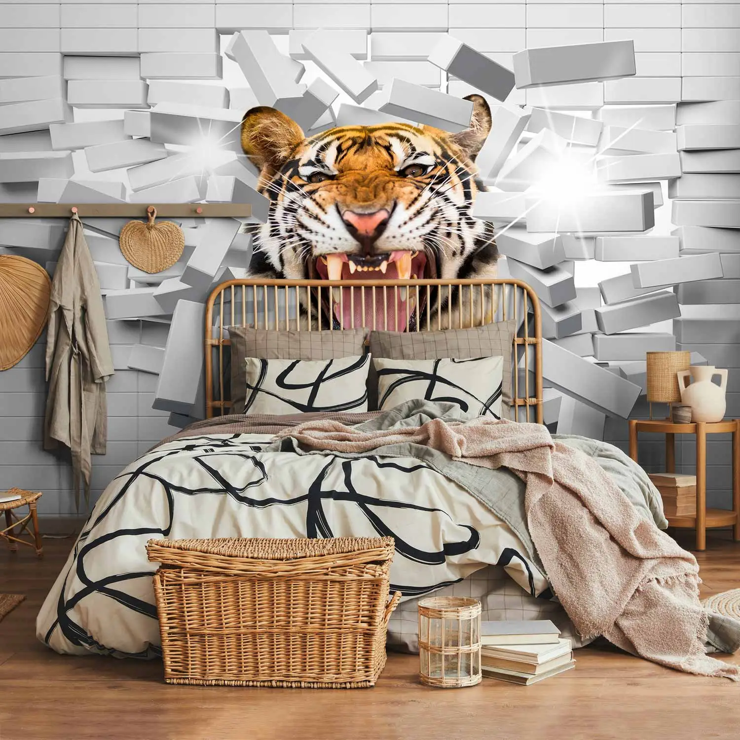 tiger wallpaper bedroom