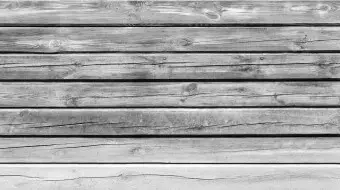 Photo Wallpaper Grey villa - background with texture of regular planks of raw wood Wallpaper Cropper