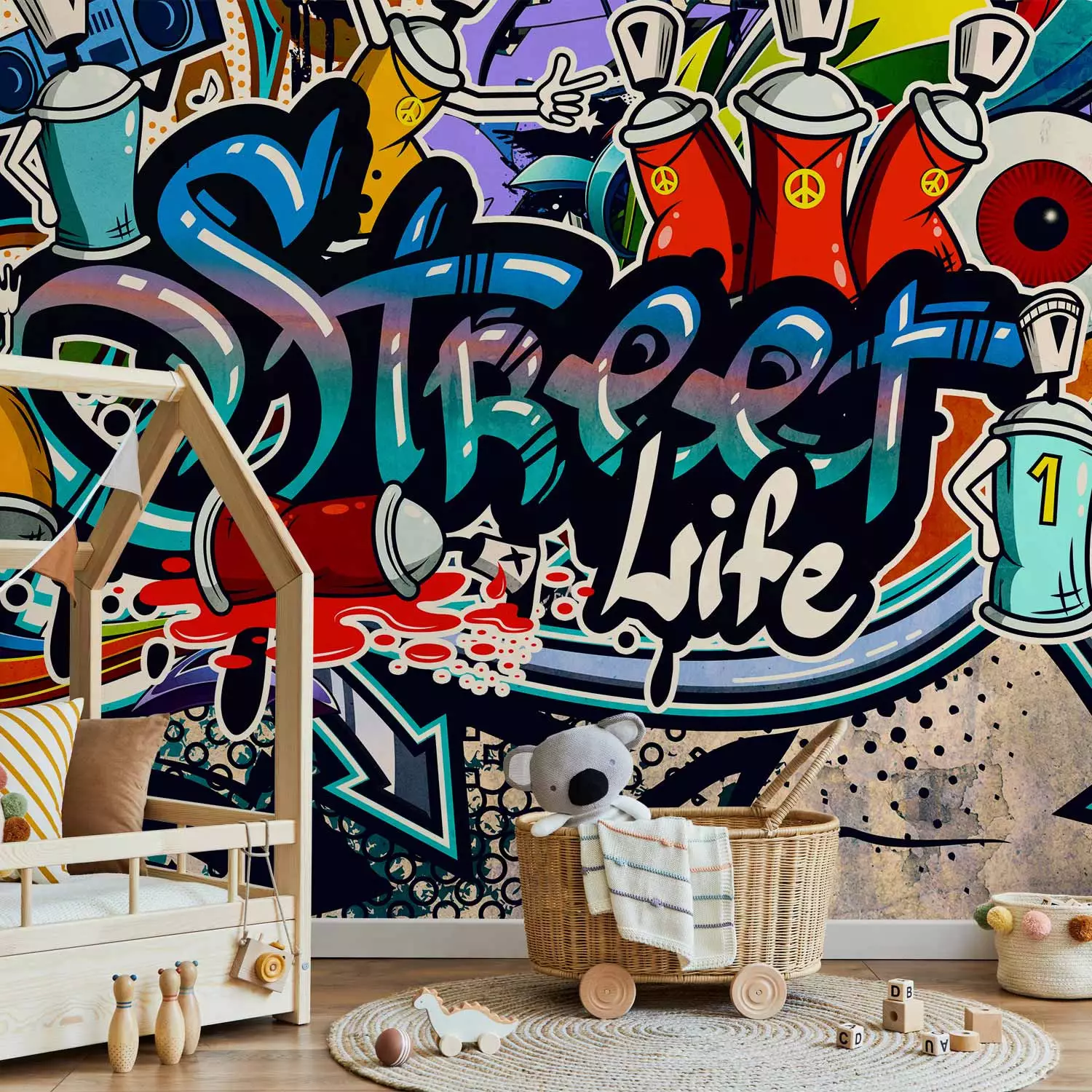 Wall Mural Street Life