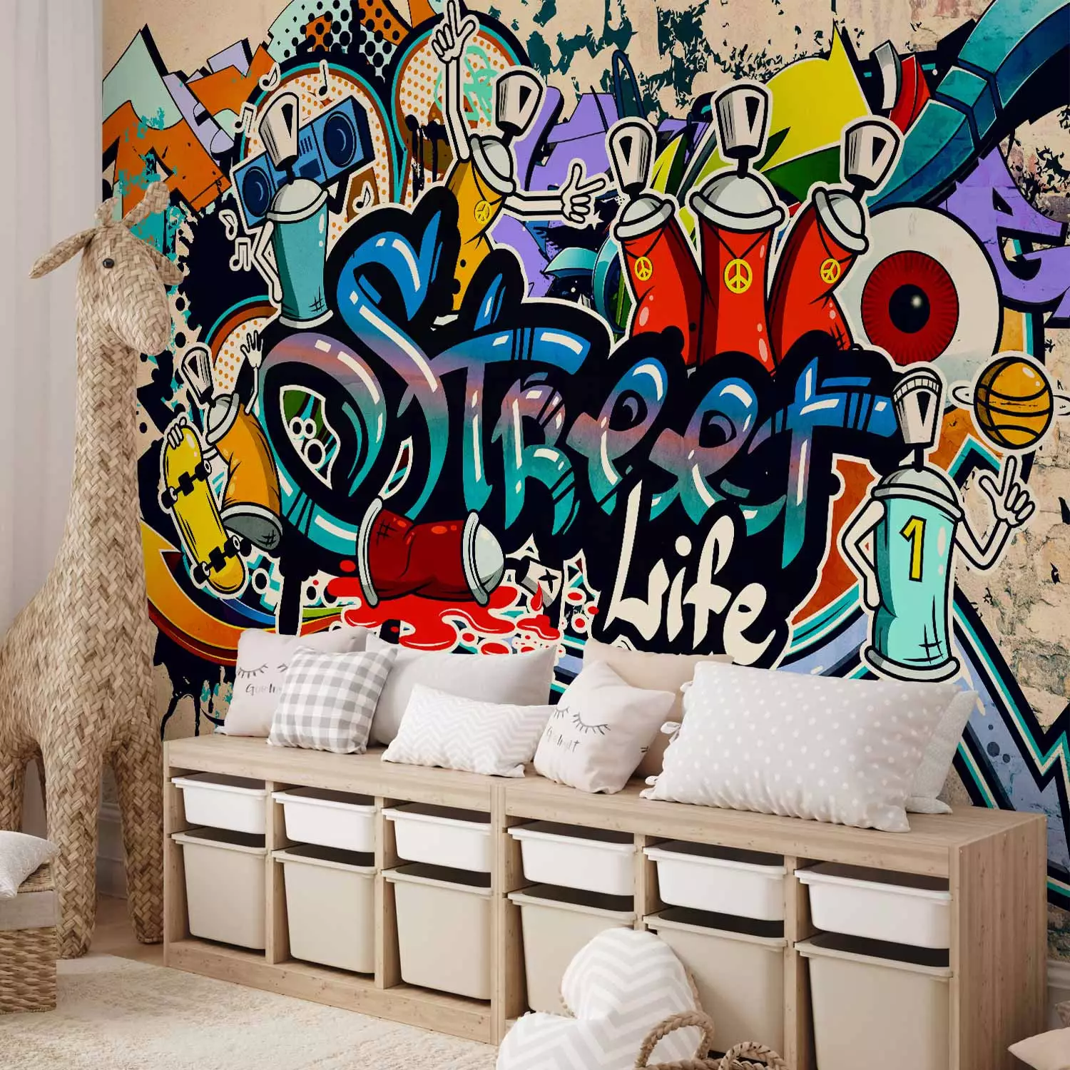 Wall Mural Street Life