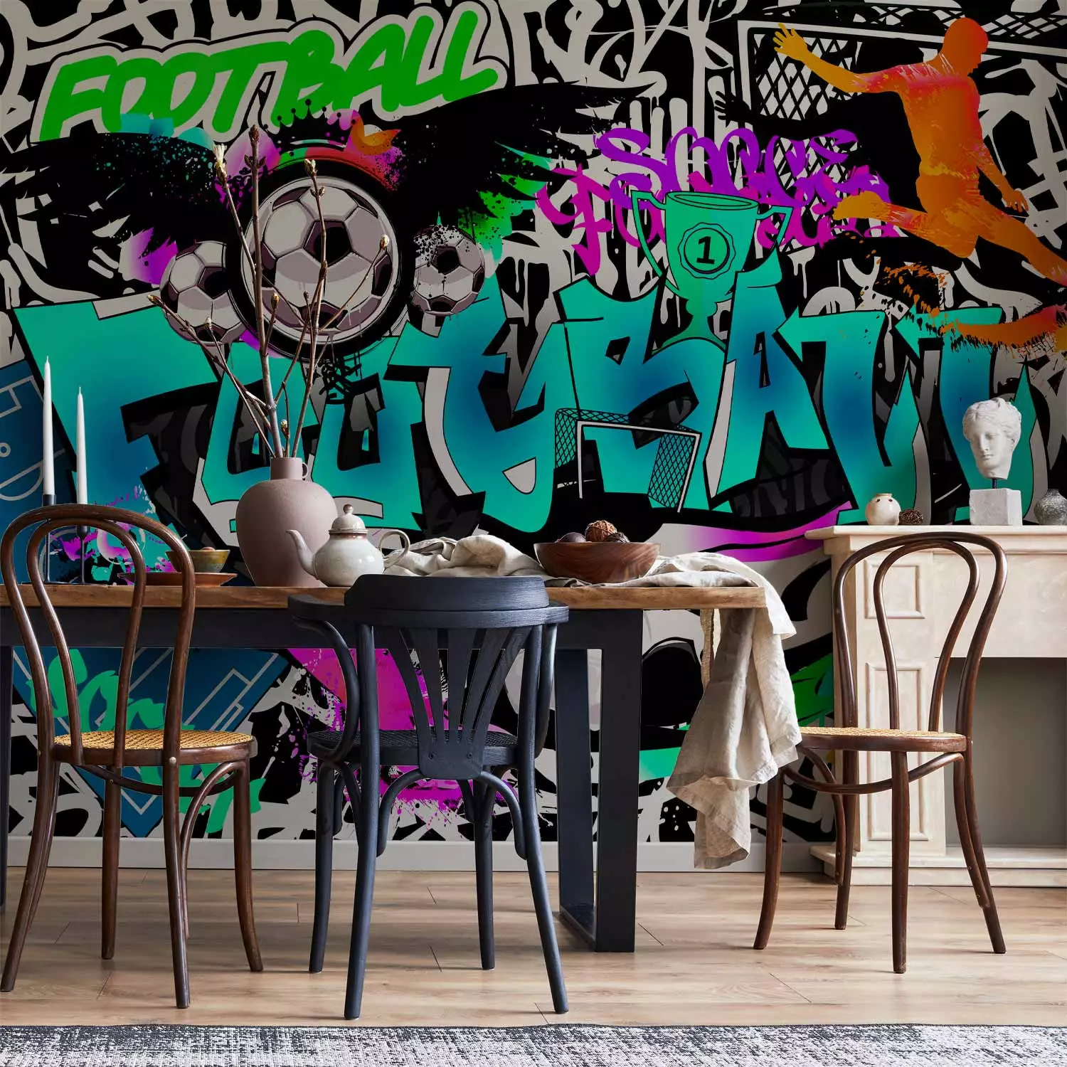 Wall Mural Sports Graffiti - bimago, image size:1500x1500