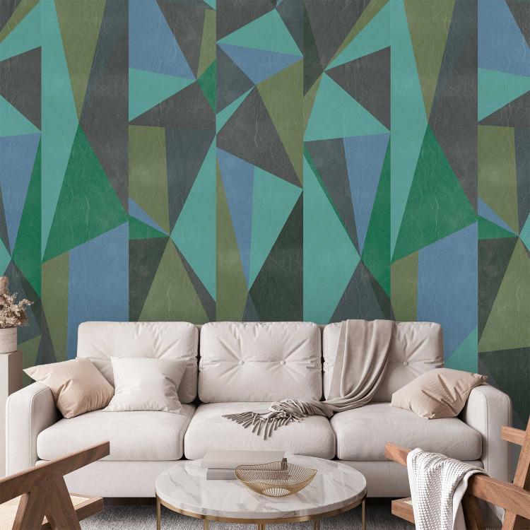 Wallpaper Magma Gray triangles