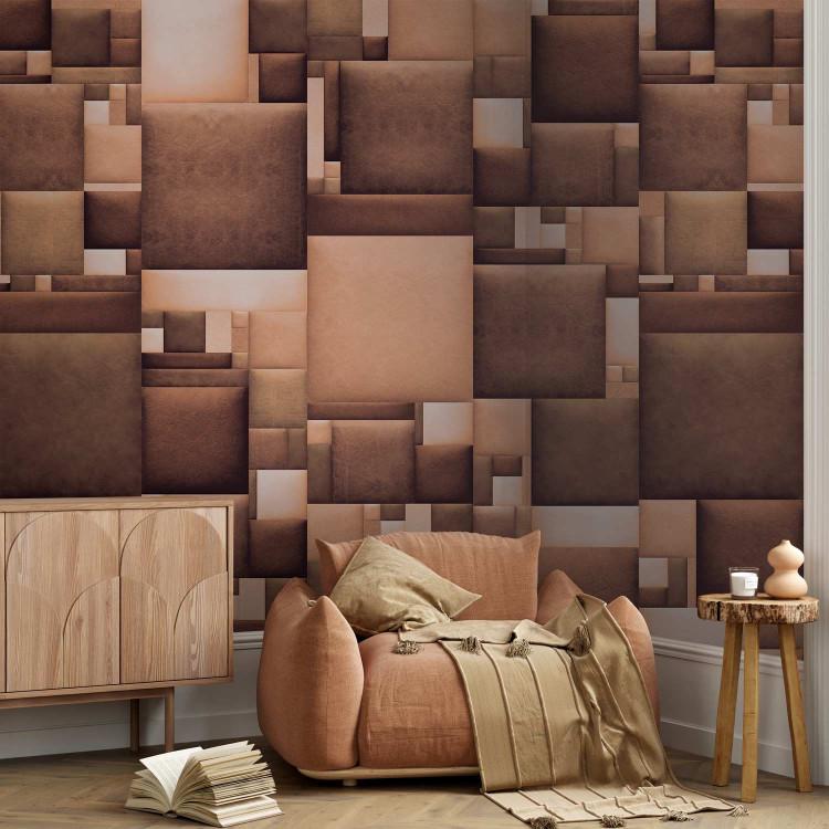 Wallpaper Magma Leather mosaic