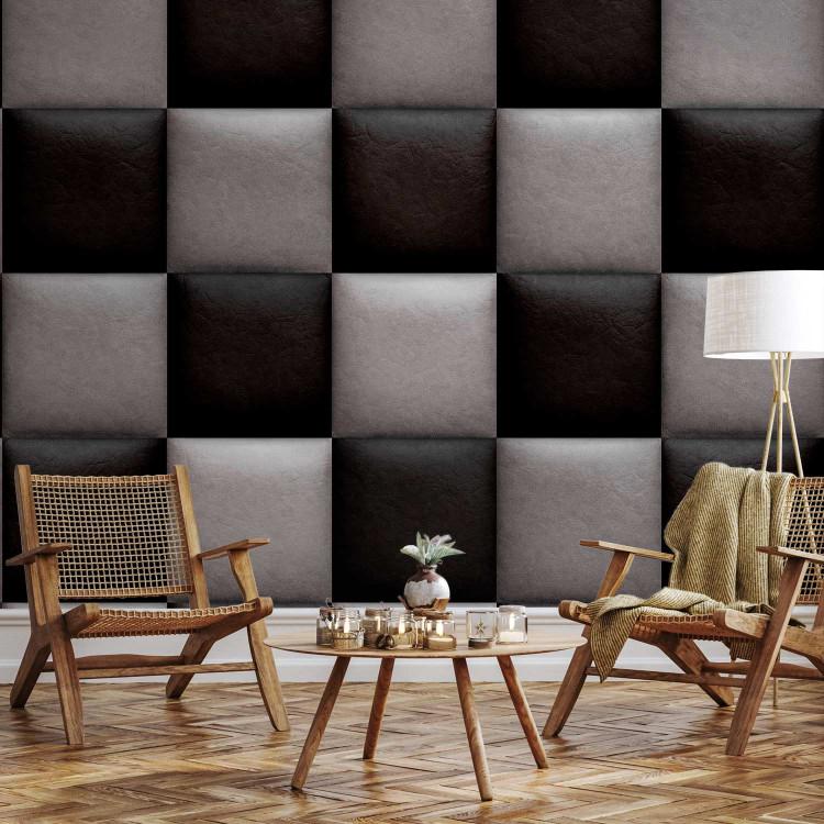 Wallpaper Magma Leather chessboard