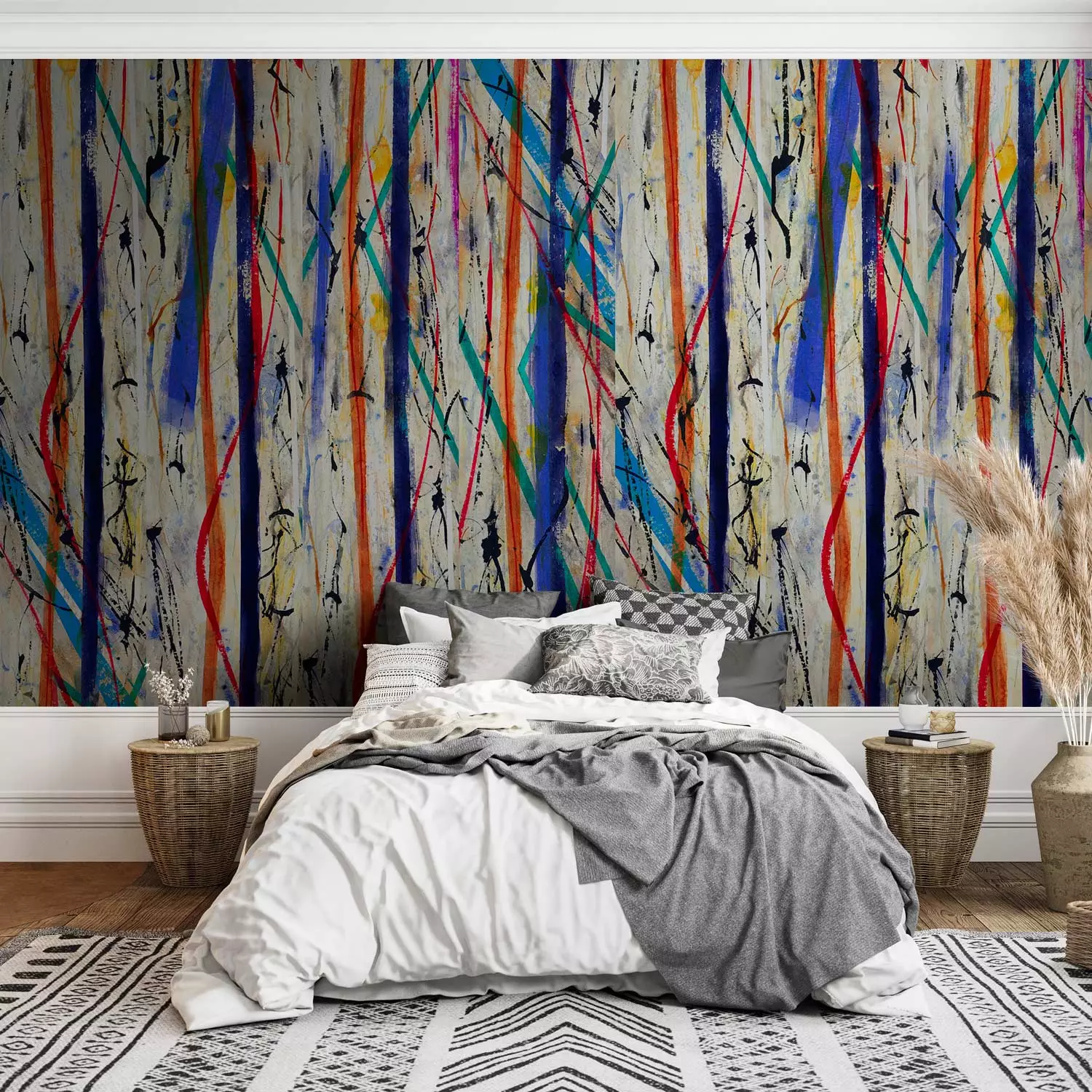 Modern Wallpaper Magma Colorful Splash