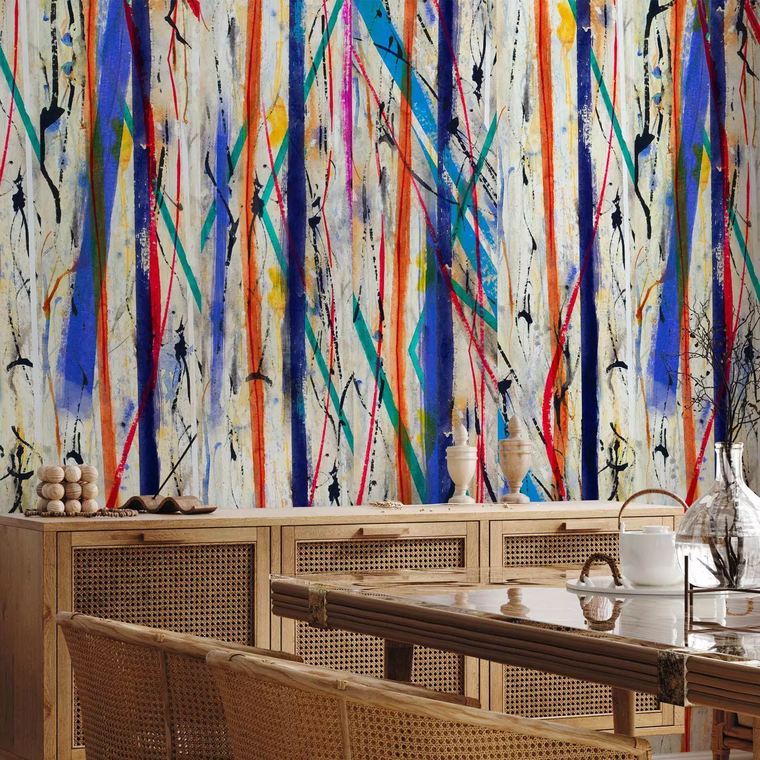 Modern Wallpaper Magma Colorful Splash