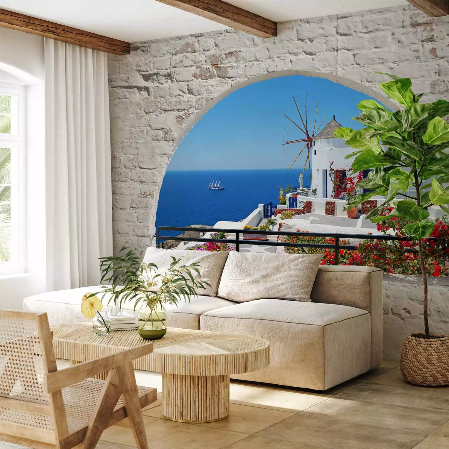 Photo Wallpaper Summer in Santorini