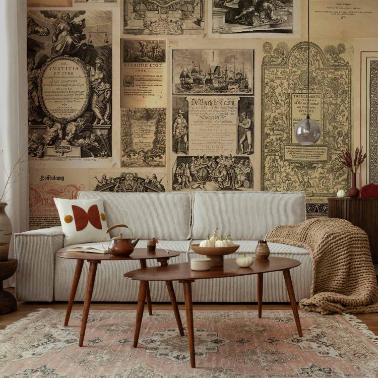 Wall Mural Vintage Books
