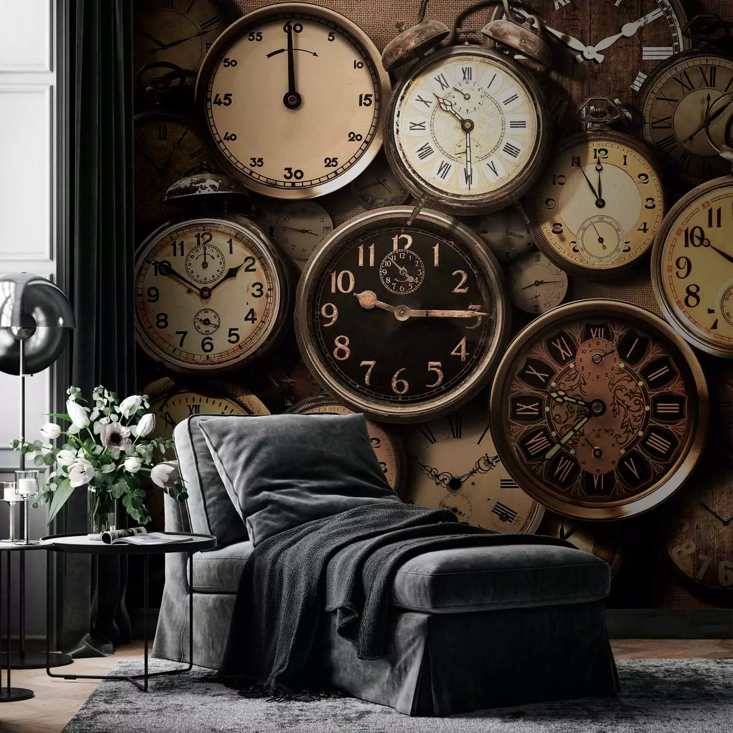 Photo Wallpaper Old Clocks - bimago