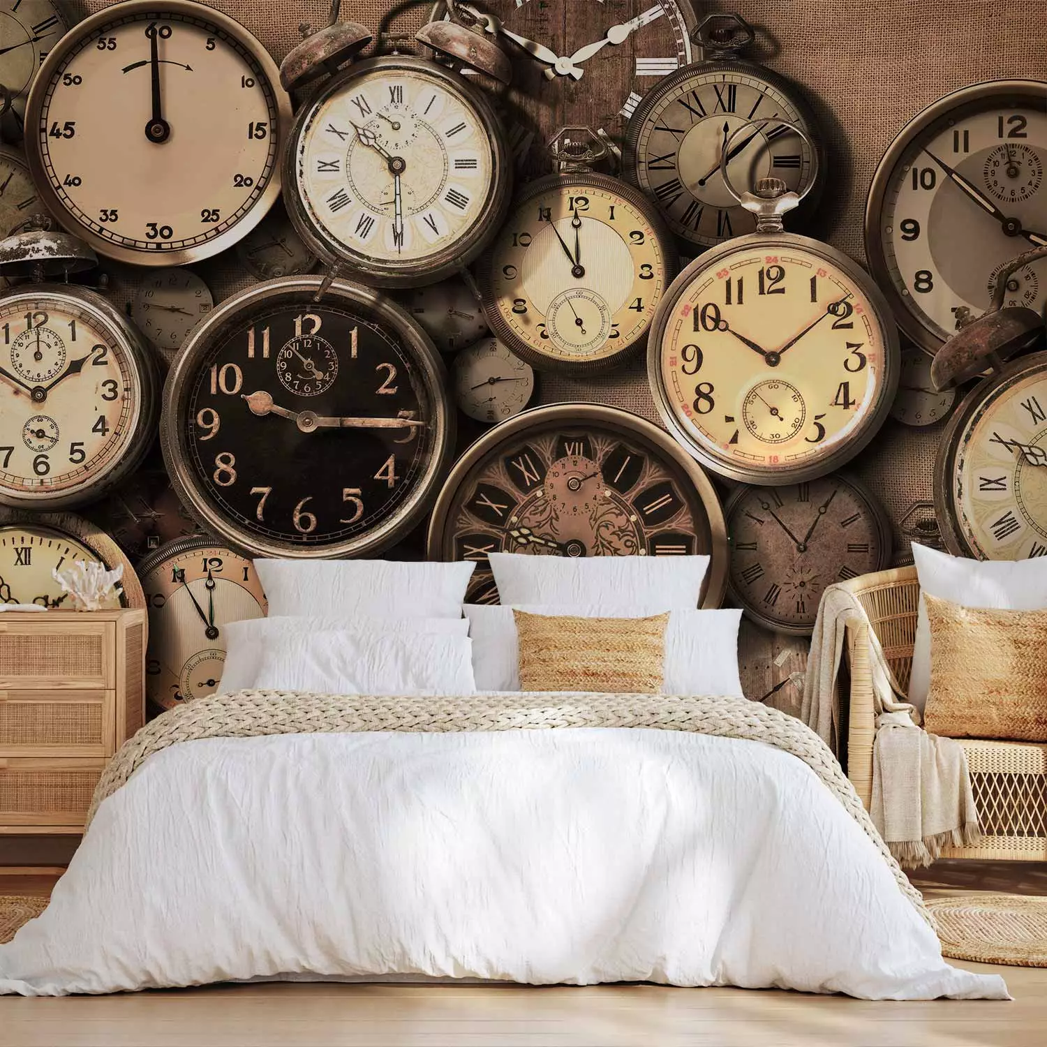 Photo Wallpaper Old Clocks