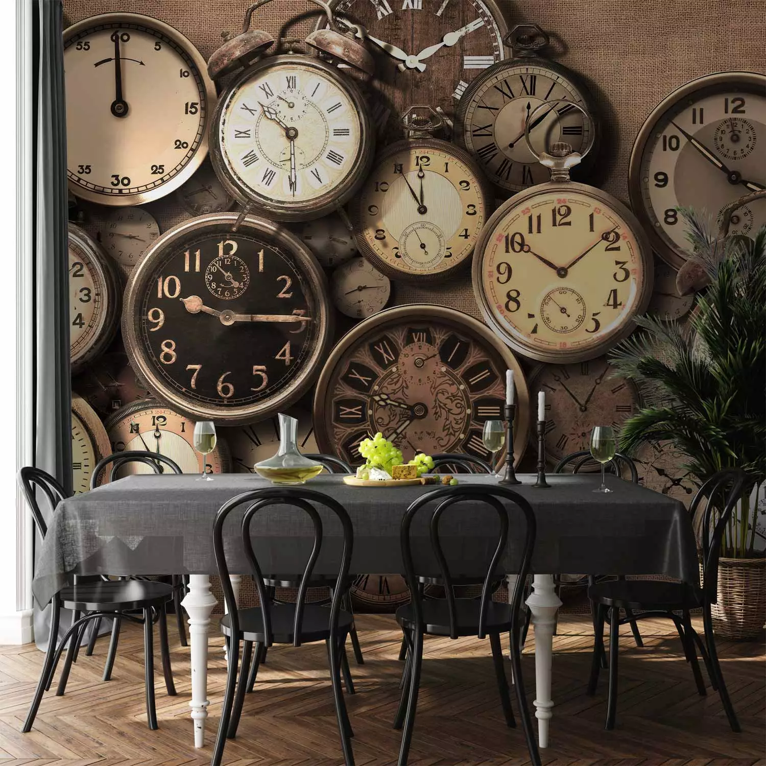 Photo Wallpaper Old Clocks