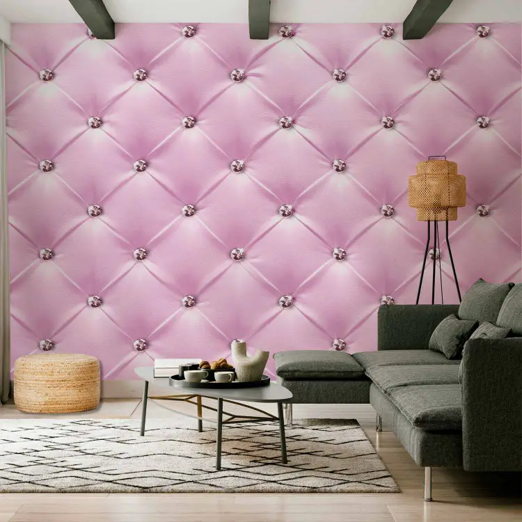 quilted look wallpaper