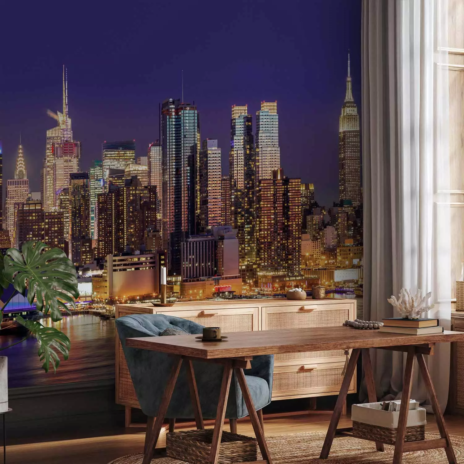 Photo Wallpaper NYC: Night City