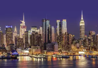 Photo Wallpaper NYC: Night City Wallpaper Cropper