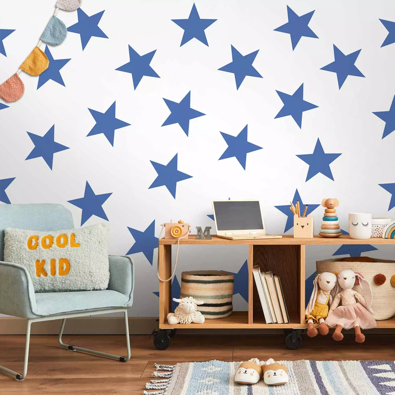 Photo Wallpaper Blue Star bimago