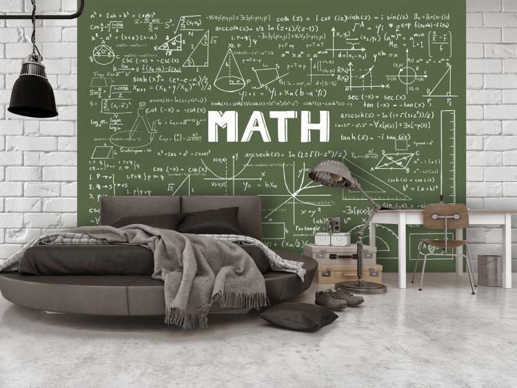 Wall Mural Subtitles on the board - mathematical formulas written by chalk