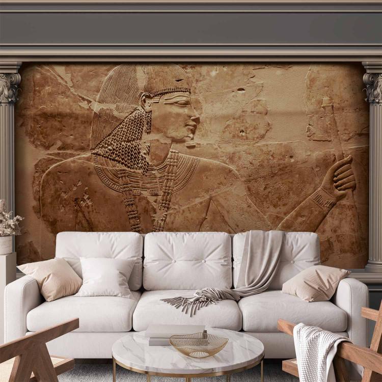 Wall Mural Ancient Egyptian art - pharaoh relief with two columns