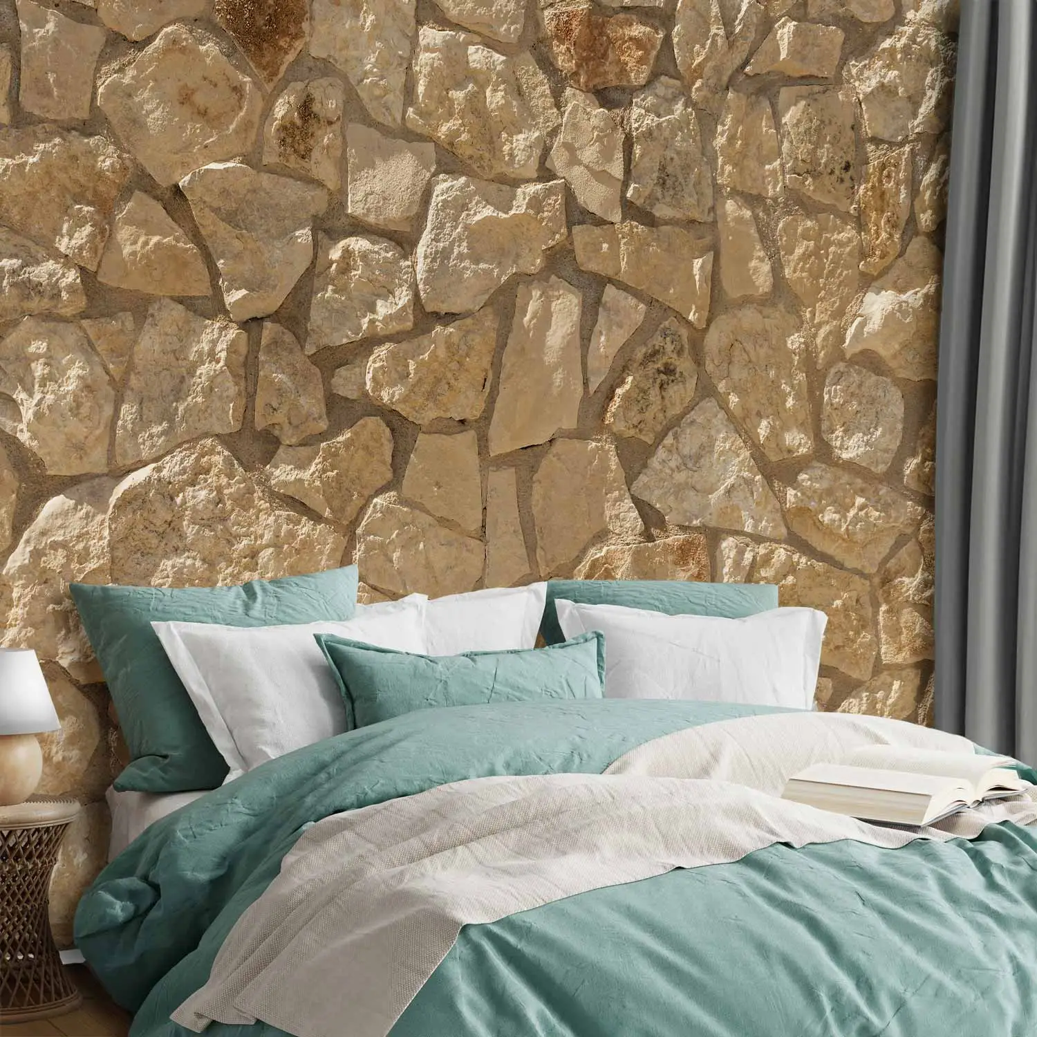 stone colour panel wallpaper