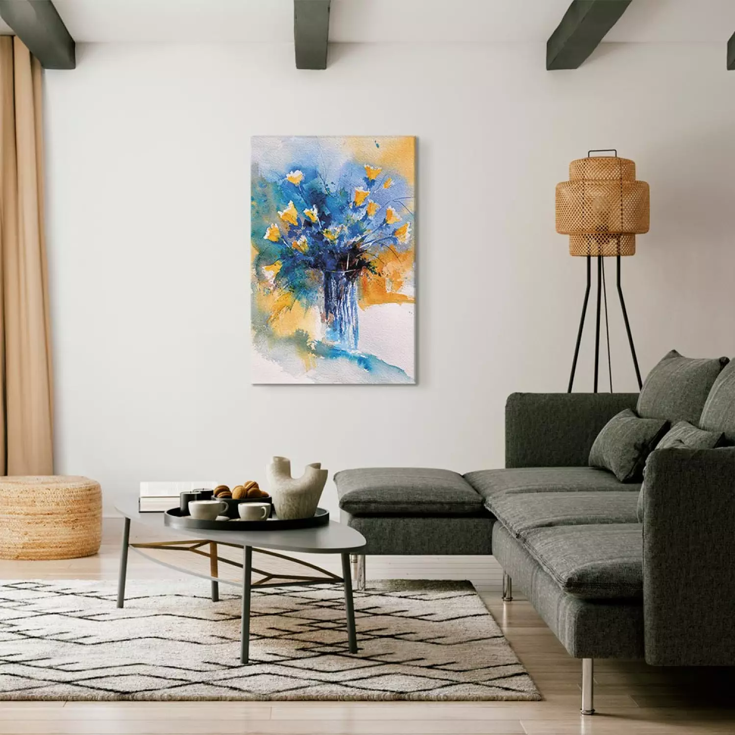 Canvas Art Print Flowery Artistry