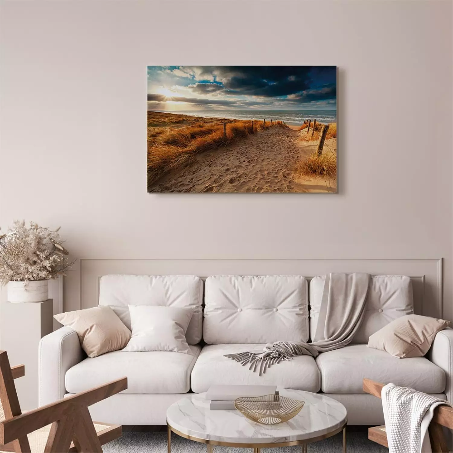Summer Storm Landscape Canvas Art Print