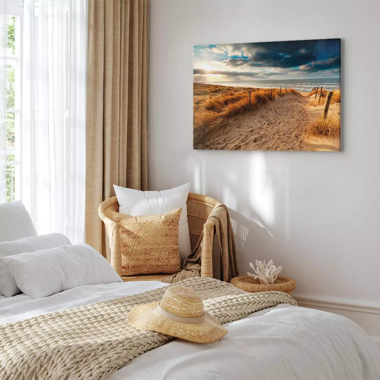 Summer Storm Landscape Canvas Art Print