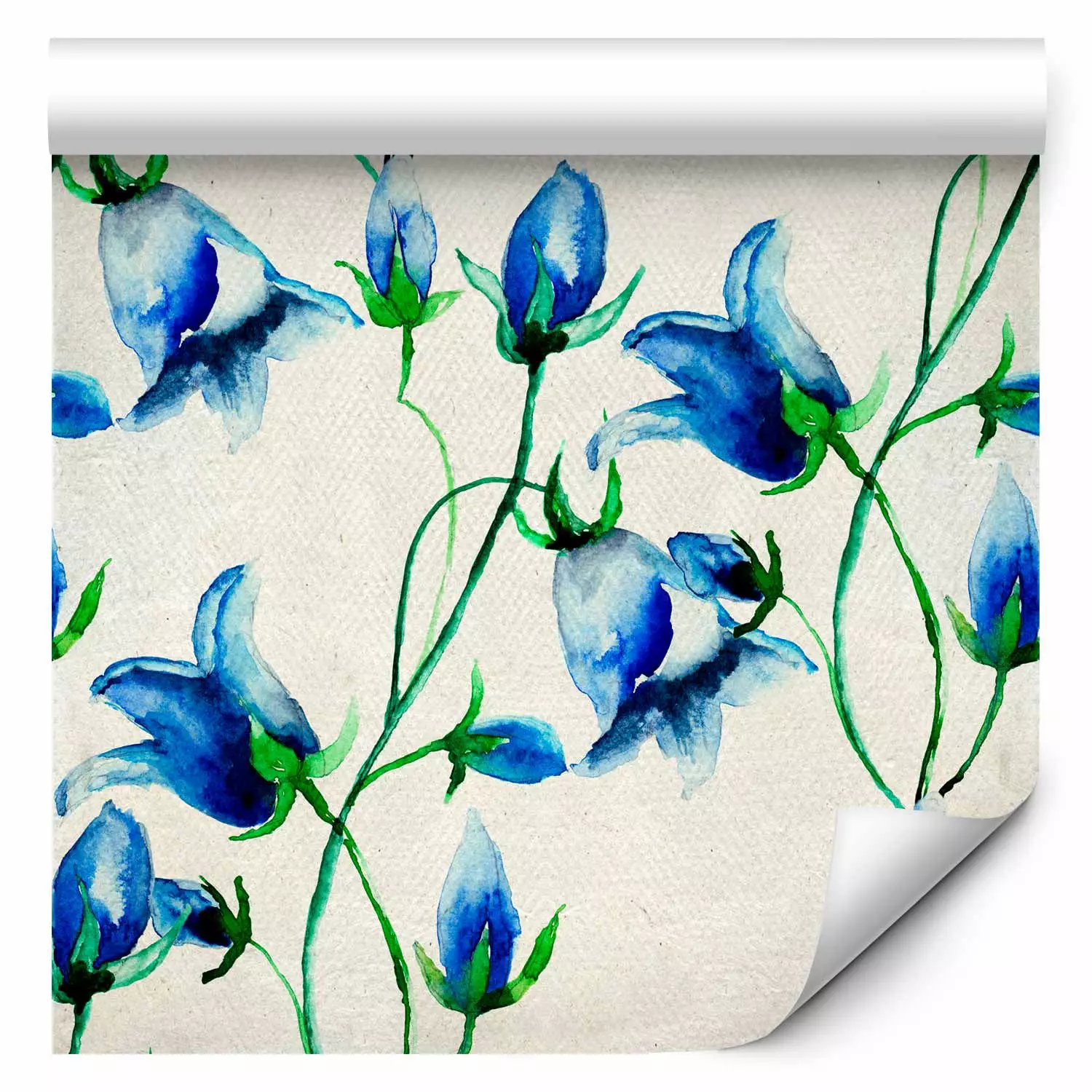 Wallpaper Blue Bell Flowers
