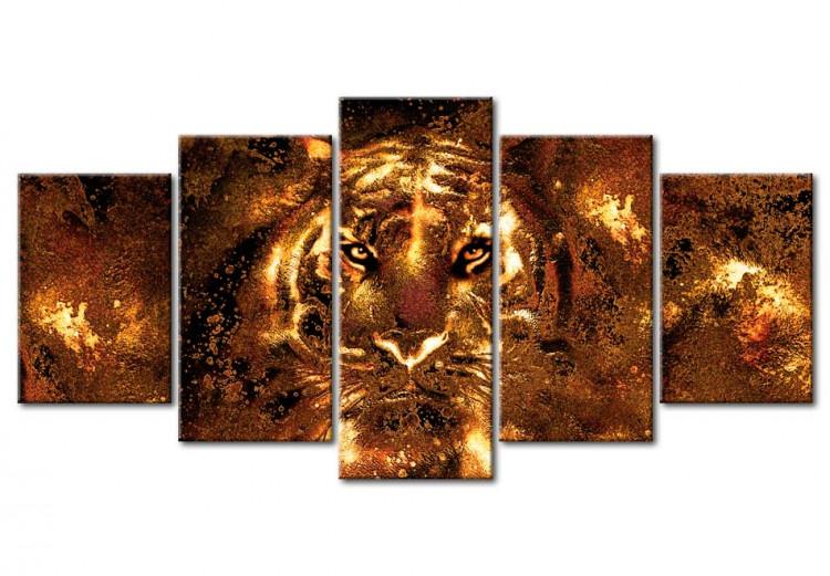 Canvas Golden Tiger