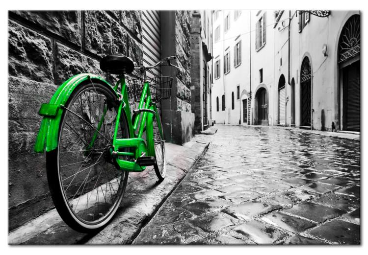 Canvas Vintage Green Bike