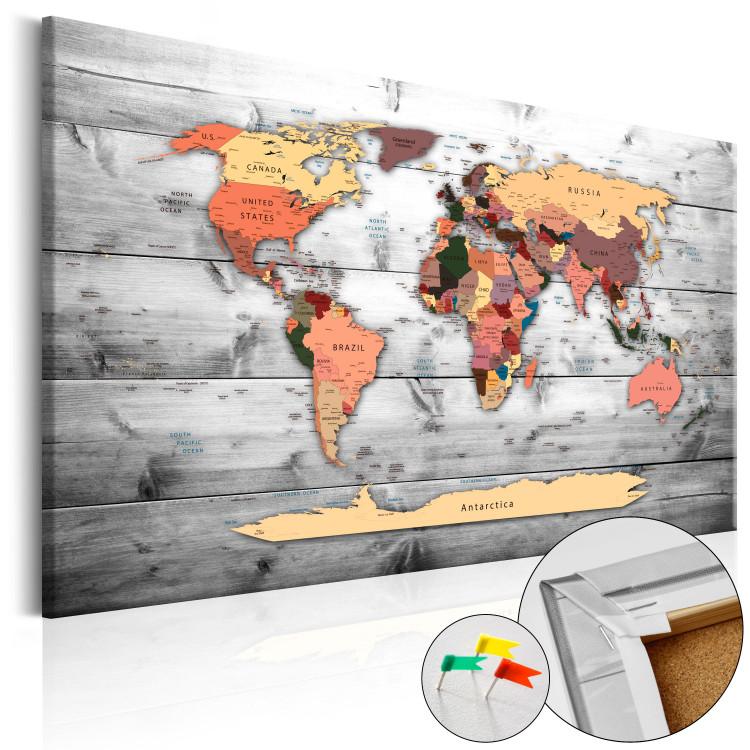Decorative Pinboard Direction World [Cork Map]